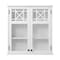 Alaterre Furniture Derby 3-Piece Bathroom Set with Wall Mounted Bath Cabinet, Hamper, and Floor Cabinet ANDE7678WH - alternate 6